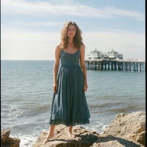 Christy Dawn The Nicks Midi Dress in Blue Jasmine, Size XS